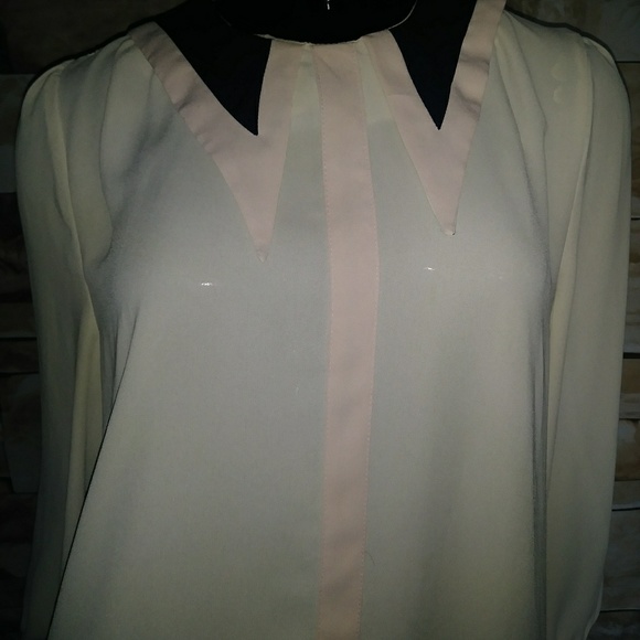 Mina UK Colorblock blouse Sz M - Picture 4 of 8